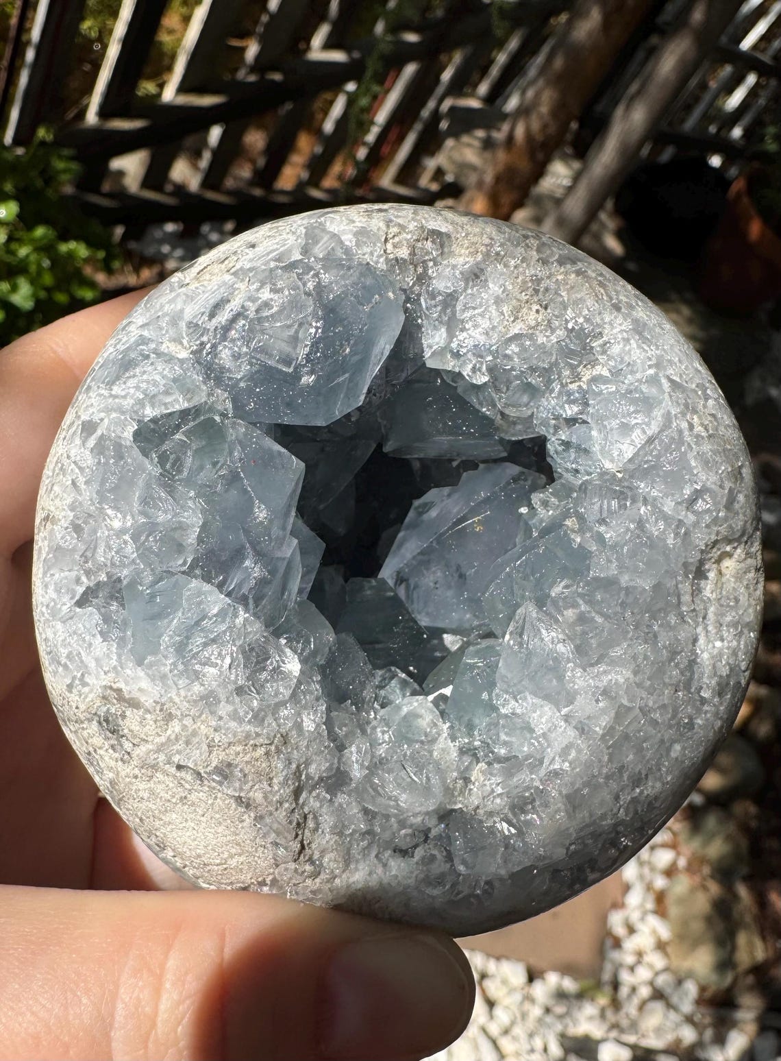 Celestite Geode Sphere — photo 4