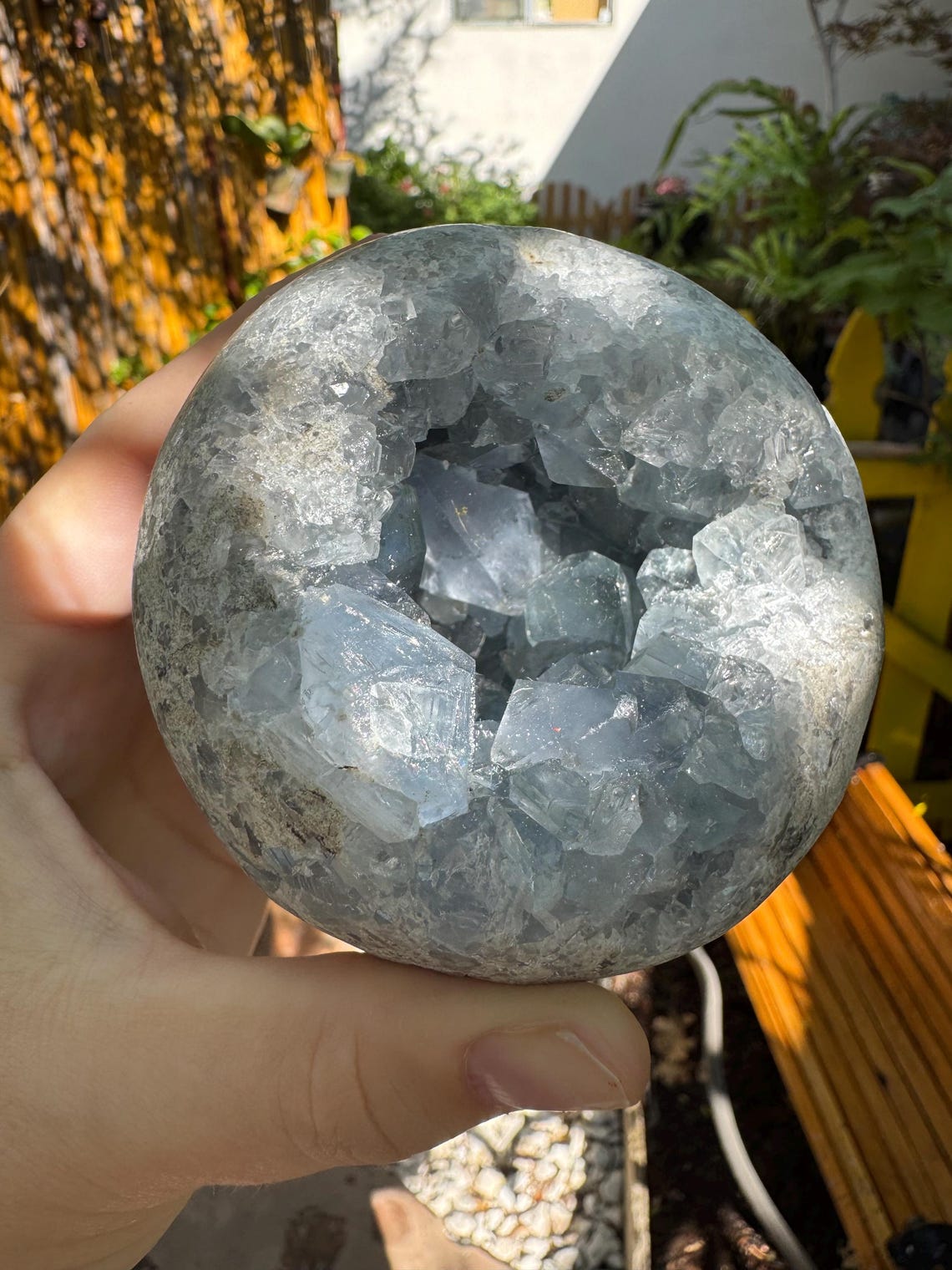 Celestite Geode Sphere — photo 6