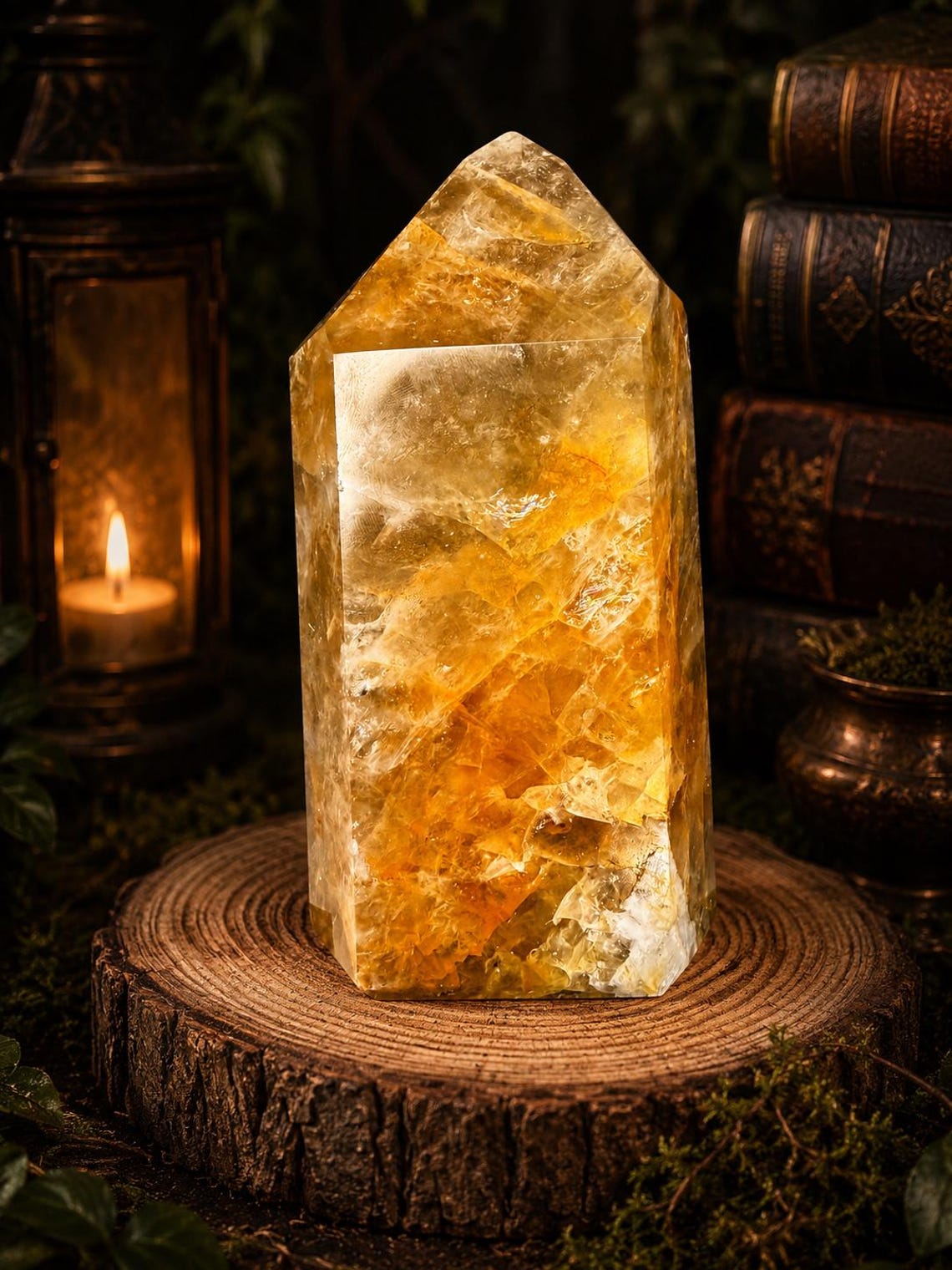 Golden Healer Quartz Tower