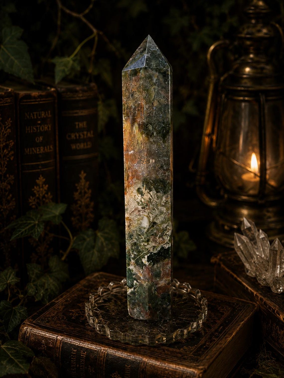 XL Moss Agate Tower