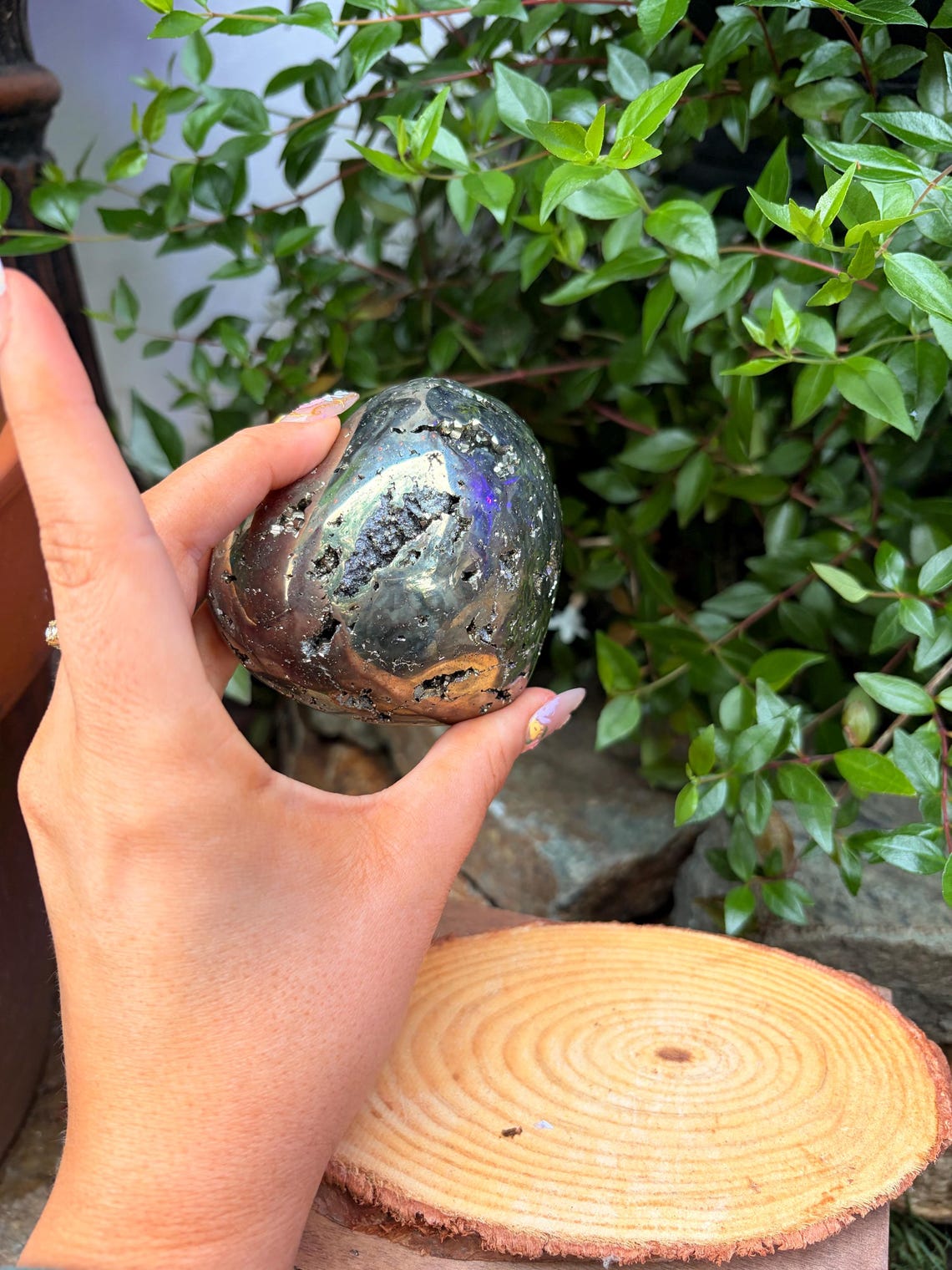Sparkly Pyrite Heart — photo 4