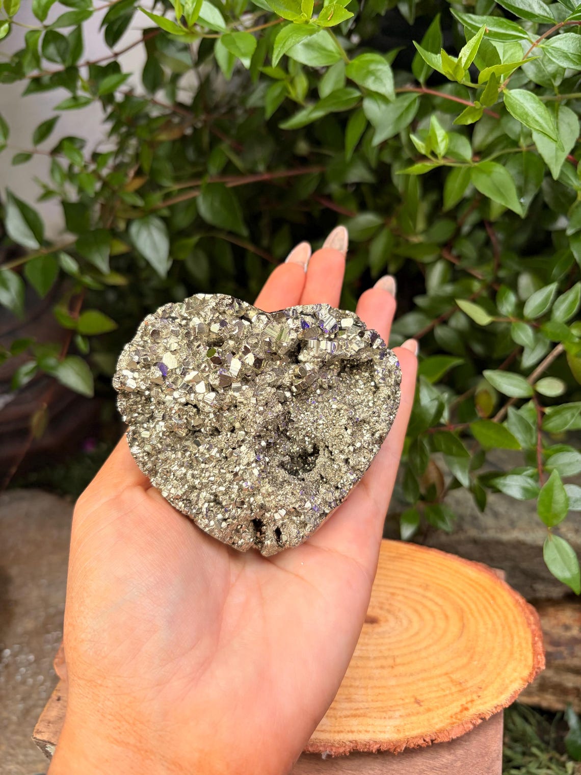 Sparkly Pyrite Heart — photo 6