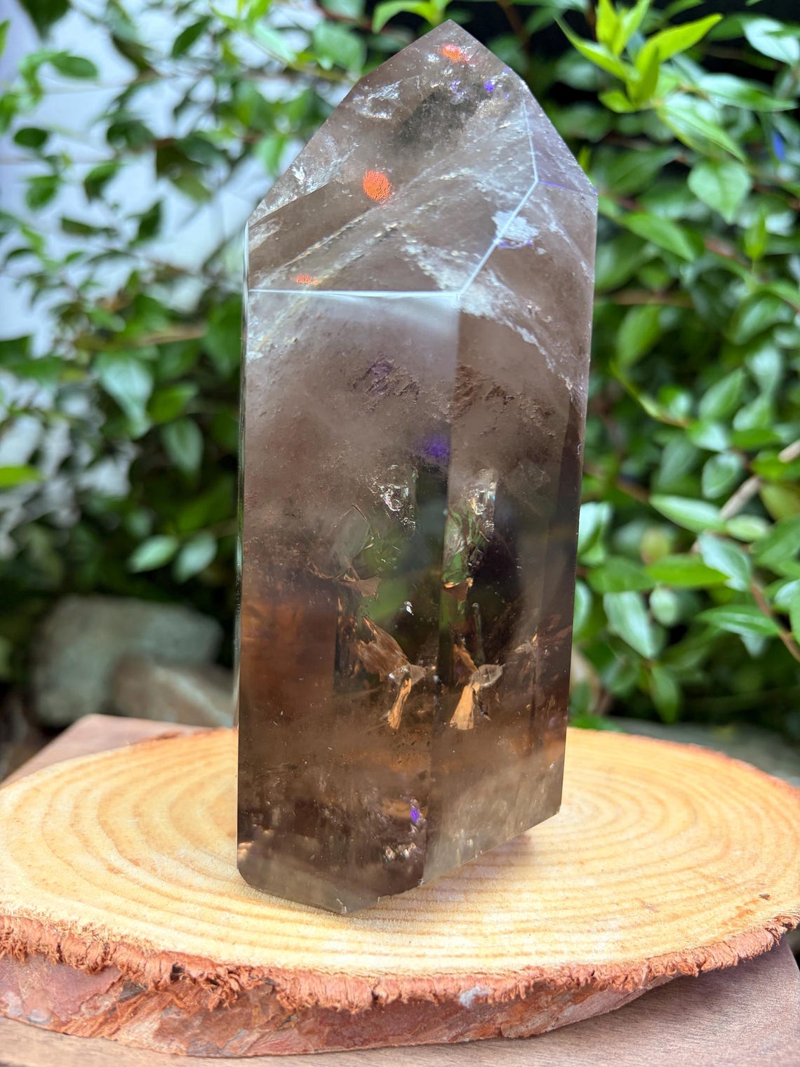 Smoky Quartz Tower with Rainbows — photo 5